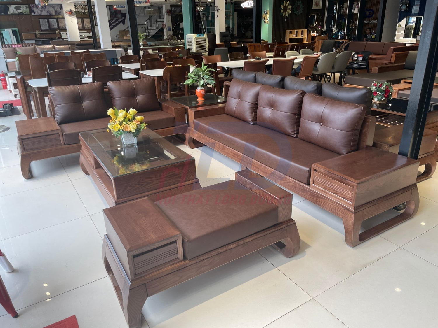 Sofa gỗ sồi Bắc Giang